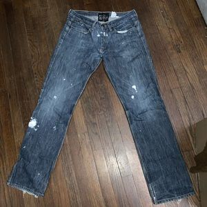 Acne Action Vintage 1997 Dark Blue Straight Jeans